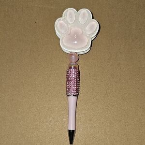 Pink Paw Print Pen